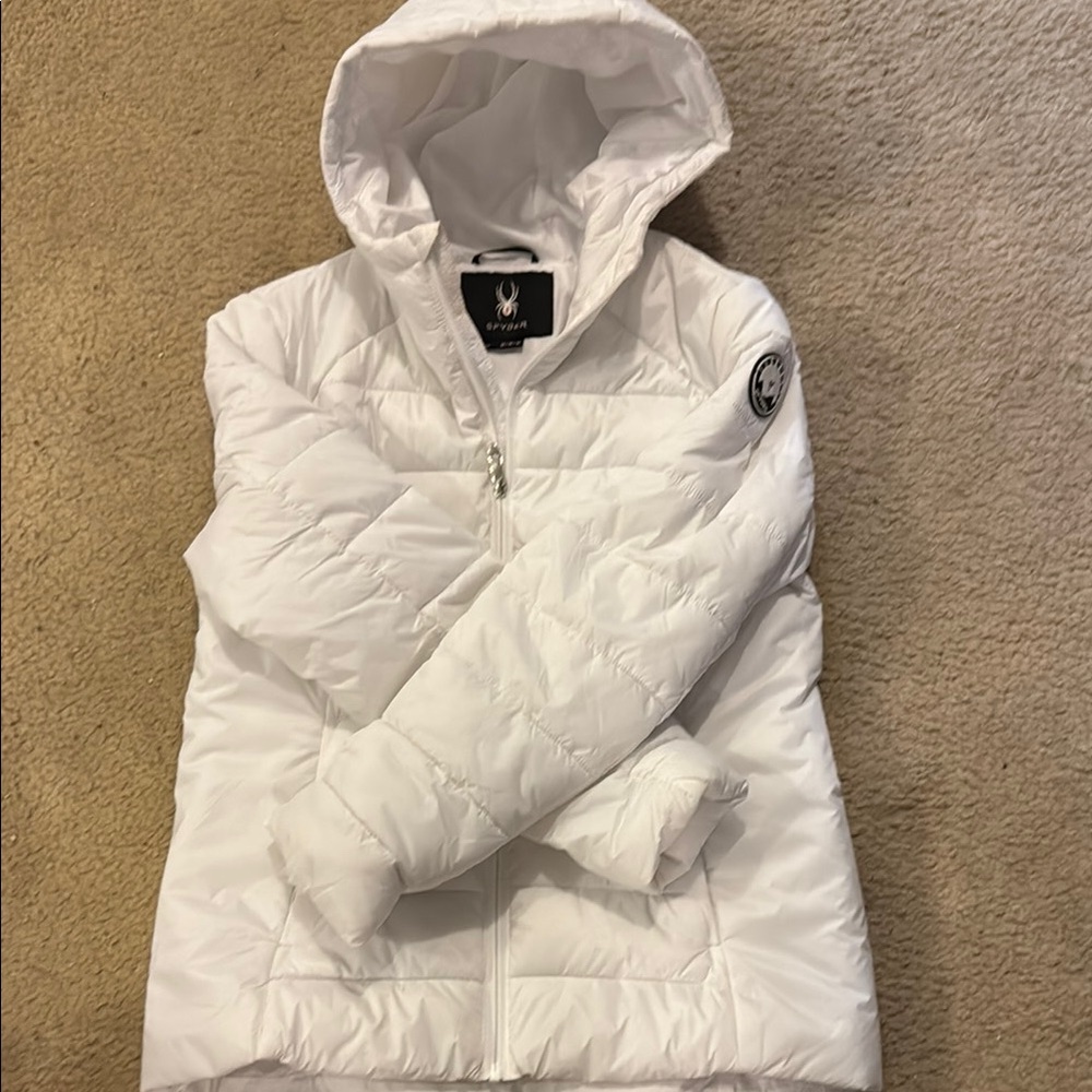 Spyder Women's White Hooded Jacket